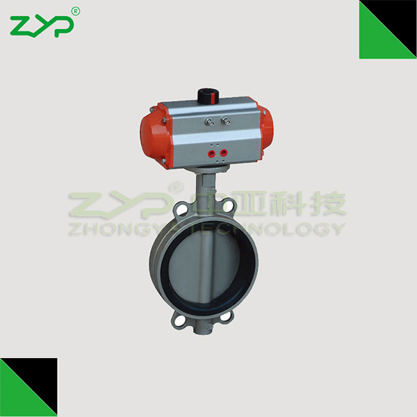 氣動(dòng)對(duì)夾式不銹鋼蝶閥